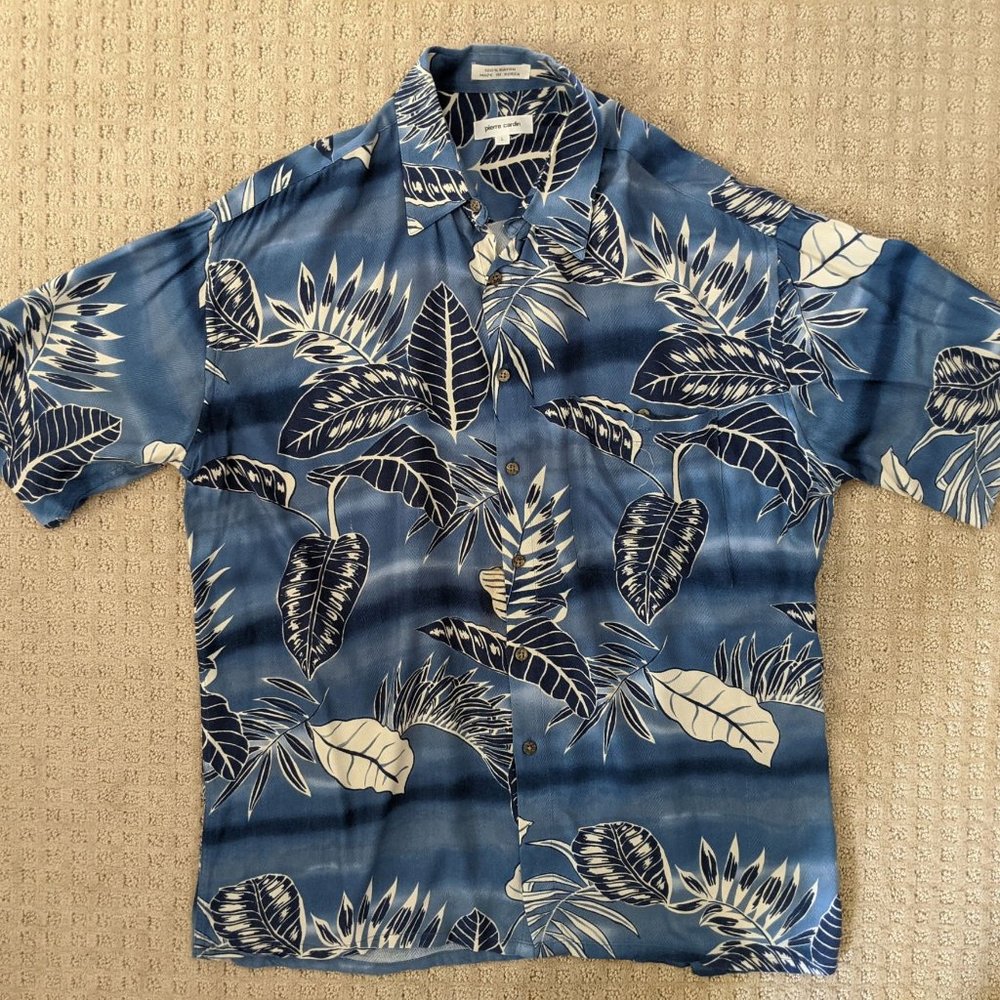 Men's Pierre Cardin Hawaiian Shirt (A182)